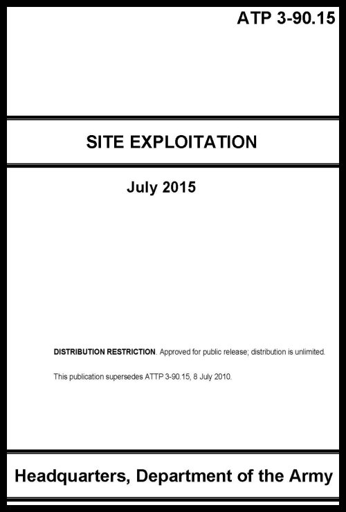 ATP 3-90.15 Site Exploitation - 2015 - BIG size
